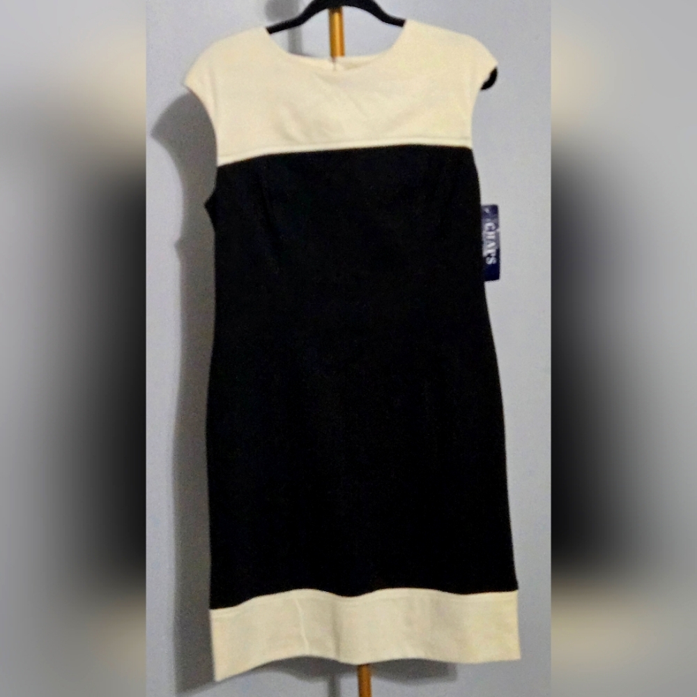 Chaps Sleeveless Colorblock Dress